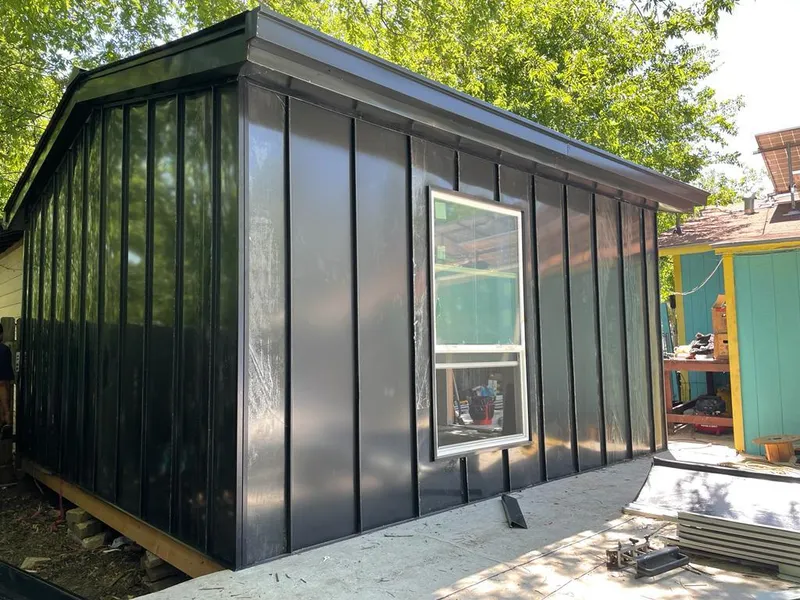 Black standing seam metal wall panels for Metal Roof Installation in Altoona